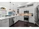 Kitchen featuring stainless steel appliances, white cabinets, and an island at 4150 Longview Ln, Boulder, CO 80301