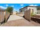 Private backyard with a shed and a spacious concrete area at 6653 N Knox Ct, Denver, CO 80221