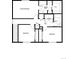 Well-designed upper level floor plan includes a Primary suite, two bedrooms, two bathrooms, and a laundry room at 48229 Shetland Dr, Bennett, CO 80102