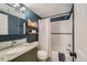 Clean bathroom with a tub and shower combination at 1355 Gaylord St # 10, Denver, CO 80206