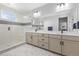 Modern bathroom with walk-in shower, double vanity with great storage and contemporary fixtures at 11000 Shining Star Cir, Parker, CO 80134