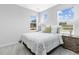 Cozy bedroom with large windows, soft carpet, and a comfortable bed with decorative pillows at 11000 Shining Star Cir, Parker, CO 80134