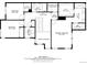 Detailed second-floor plan of a home, showcasing the bedrooms, bathrooms, and laundry at 1734 Peak Prairie Ln, Monument, CO 80132