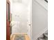 Inviting entryway featuring a charming rug, convenient coat hooks, and a warm, welcoming atmosphere at 3069 Tejon St # B, Denver, CO 80211