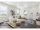 Bright playroom with cozy seating, playful decor, and shelving for toys and books at 5566 Hickory Oaks Trl, Castle Rock, CO 80104