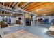 Spacious unfinished basement featuring high ceilings, offering endless possibilities for customization at 2538 Ambience Ln, Castle Rock, CO 80109