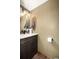 Bathroom featuring modern sink, fixtures, and plenty of counter space at 57 Overlook Ct, Idaho Springs, CO 80452