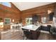 A well-appointed kitchen with stainless steel appliances, a quartz countertop island, and wood flooring for a modern touch at 57 Overlook Ct, Idaho Springs, CO 80452