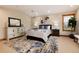 A comfortable main bedroom with neutral colors, large window, and tasteful decorations at 16226 River Haven Way, Morrison, CO 80465