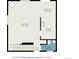 Layout of the first floor featuring living room, dining area, kitchen, bath, and foyer at 60 S Moline St, Aurora, CO 80012