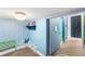 Fun playroom with blue walls, a small window and a kid-friendly atmosphere at 6303 Ellingwood Point Pl, Castle Rock, CO 80108