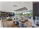 Expansive lounge area featuring modern furniture, shelving, and an inviting space for gatherings and leisure at 4200 W 17Th Ave # 327, Denver, CO 80204