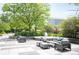 Beautiful outdoor patio featuring comfortable seating and lush landscaping at 3100 E Cherry Creek South Dr # 1403, Denver, CO 80209