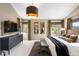 Spacious main bedroom features a large bed, natural light, and modern decor at 600 Cascade Dr, Golden, CO 80403