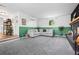 Spacious living area with a comfortable sectional sofa, fireplace, and an open layout at 7550 Stuart St, Westminster, CO 80030