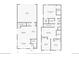 Full floor plan shows living, dining, and kitchen areas on one floor and bedrooms on another at 28334 E 6Th Pl, Watkins, CO 80137