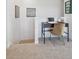 Home office nook with desk, chair, and carpeted floors at 940 Andrews Crest Dr, Berthoud, CO 80513