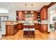 Updated kitchen with granite counters and wood cabinetry at 1650 Locust St, Denver, CO 80220