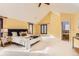Large main bedroom with vaulted ceiling and ensuite bathroom at 1650 Locust St, Denver, CO 80220