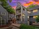 Exterior view of home and sunset at 101 S Downing St # 8, Denver, CO 80209