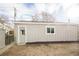 Detached garage with new paint and door at 1716 Moline St, Aurora, CO 80010