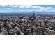Breathtaking aerial view of the city skyline, highlighting the architectural landmarks and urban landscape at 110 Forest St, Denver, CO 80220