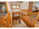 Welcoming foyer with stairs, chandelier and a view to the front doors at 5063 E Otero Cir, Centennial, CO 80122