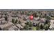 Aerial view of a lovely neighborhood with well-maintained homes and mature trees at 10183 Grove Loop # D, Westminster, CO 80031
