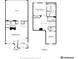 Detailed floor plan of a two-story townhome layout including measurements for living spaces at 10183 Grove Loop # D, Westminster, CO 80031