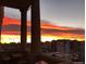 Stunning sunset view from a balcony with city skyline at 300 W 11Th Ave # 18C, Denver, CO 80204