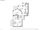Floor plan showing a spacious layout with two bedrooms and two bathrooms at 300 W 11Th Ave # 18C, Denver, CO 80204