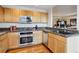 Modern kitchen with stainless steel appliances and granite countertops at 300 W 11Th Ave # 18C, Denver, CO 80204