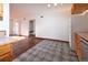 Kitchen with wood cabinets and stainless steel appliances at 1620 Colorado Blvd # 6, Denver, CO 80220
