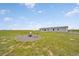 Expansive yard with fire pit, seating area, and views of the surrounding pasture at 4255 S County Road 185, Byers, CO 80103