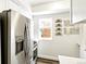 Contemporary kitchen showcasing stainless steel appliances, bright interiors, and modern accents at 1629 N Clarkson St # 23, Denver, CO 80218