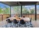 Inviting covered patio is furnished with a dining table, ideal for enjoying outdoor meals and relaxation at 3439 Uinta St, Denver, CO 80238