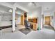Finished basement area with a functional desk, and room for activities at 3794 N State Highway 67, Sedalia, CO 80135