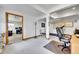 Spacious basement with office setup and large recreational area at 3794 N State Highway 67, Sedalia, CO 80135