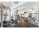 Spacious gym featuring a variety of exercise equipment and mirrored walls at 1441 N Humboldt St # 204, Denver, CO 80218