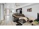 Comfortable living room with a gray sofa, modern decor, and an open layout at 9667 Walden St, Commerce City, CO 80022