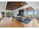 Spacious clubhouse offers plenty of seating, modern decor, and exterior views at 1750 Wewatta St # 830, Denver, CO 80202