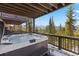 Relaxing deck with hot tub and picturesque mountain views at 85 Uncle Sam Lode, Breckenridge, CO 80424