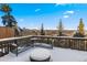 Deck with outdoor seating and amazing mountain views at 85 Uncle Sam Lode, Breckenridge, CO 80424