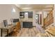 Versatile living area features a built-in kitchenette and a home office space at 85 Uncle Sam Lode, Breckenridge, CO 80424