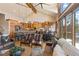 Spacious living room open to kitchen and dining area, featuring mountain views at 85 Uncle Sam Lode, Breckenridge, CO 80424