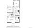 Third floor floorplan highlighting bedrooms, bathrooms, hall and office at 3701 Eliot St, Denver, CO 80211