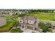 Beautiful home boasts an attached two-car garage, manicured lawn, and a charming front porch with stone accents at 3620 Sandoval St, Brighton, CO 80601