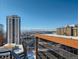 Stunning city and mountain views from a rooftop vantage point at 1777 Larimer St # 1908, Denver, CO 80202