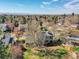 Bird's-eye view showcasing the home's location, expansive backyard, and surrounding neighborhood at 3766 E Easter S Cir, Centennial, CO 80122