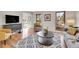 Bright living room showcasing wood floors, neutral walls, and modern décor at 3766 E Easter S Cir, Centennial, CO 80122